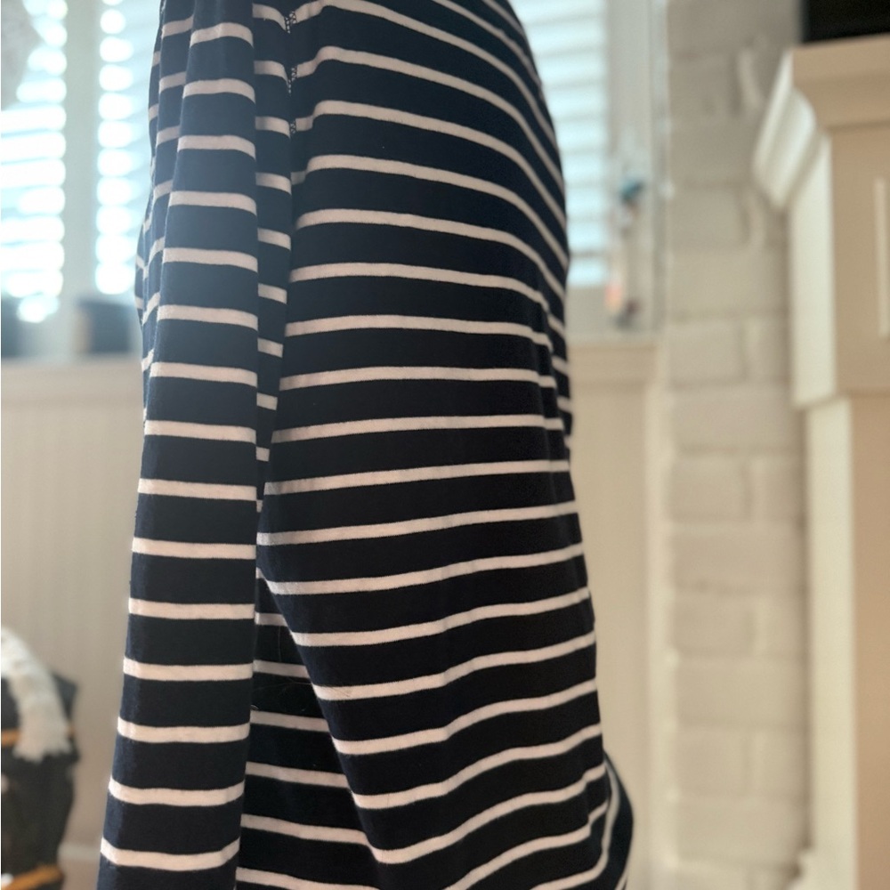 Lauren Ralph Lauren Navy and White Striped Top - Picture 8 of 10